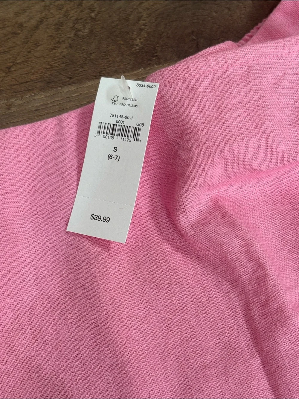 GAP Pink Girls Skort with Side Tie